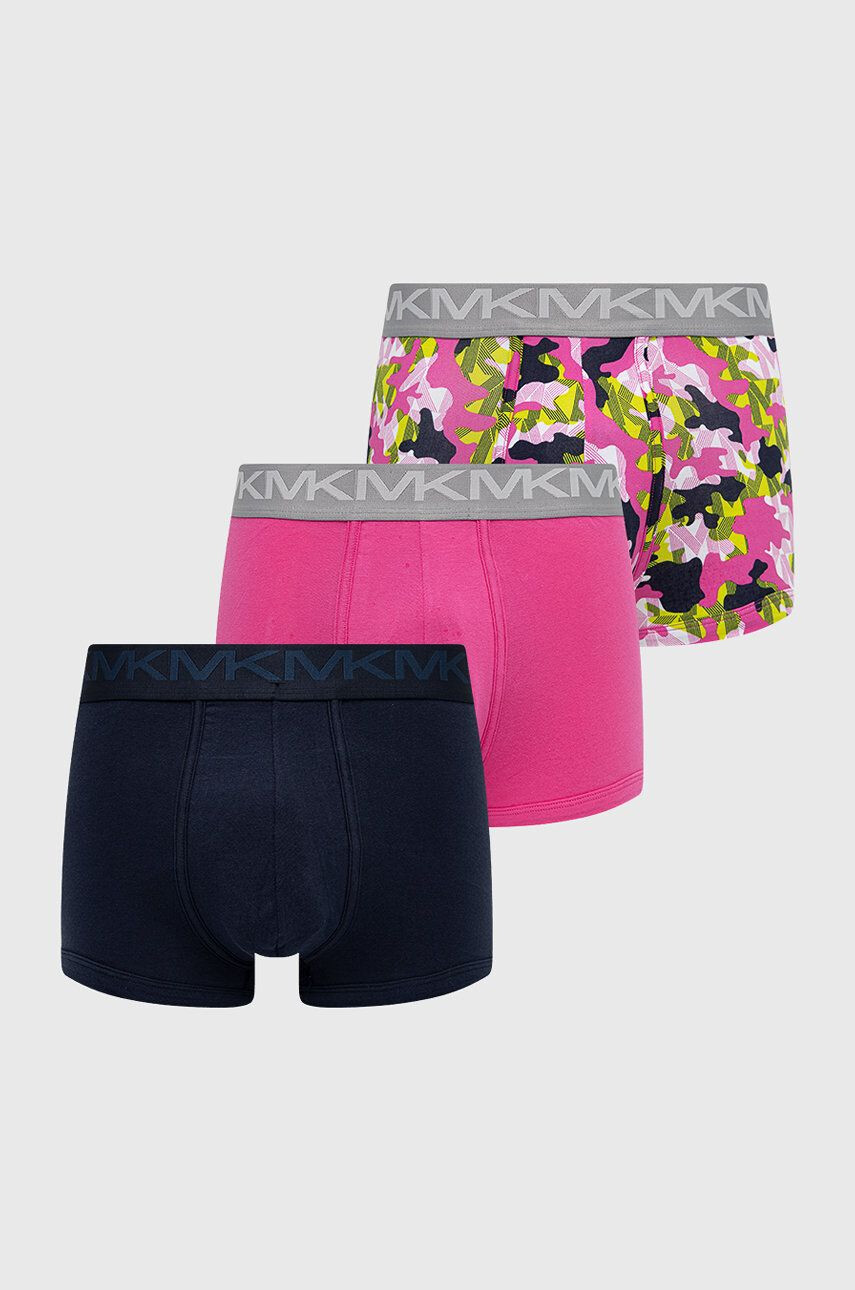 Michael Kors Boxerky MICHAEL (3-pack) pánské růžová barva - Pepit.cz