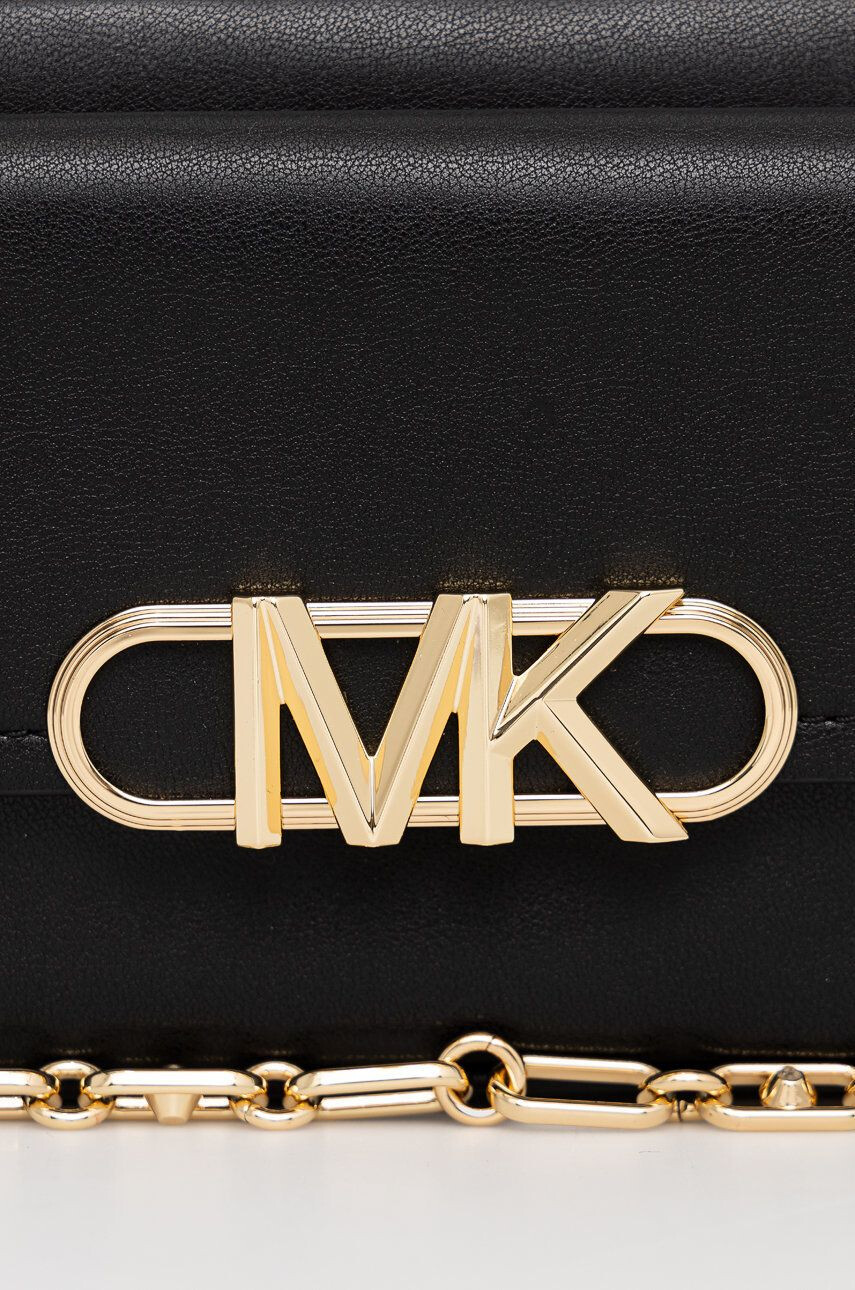 MICHAEL Michael Kors Kožená kabelka černá barva - Pepit.cz