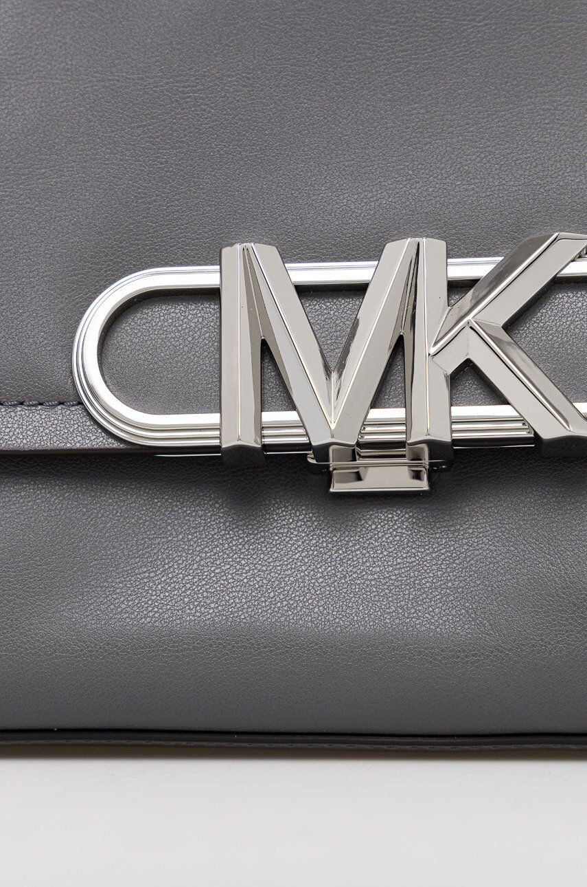 MICHAEL Michael Kors Kožená kabelka šedá barva - Pepit.cz