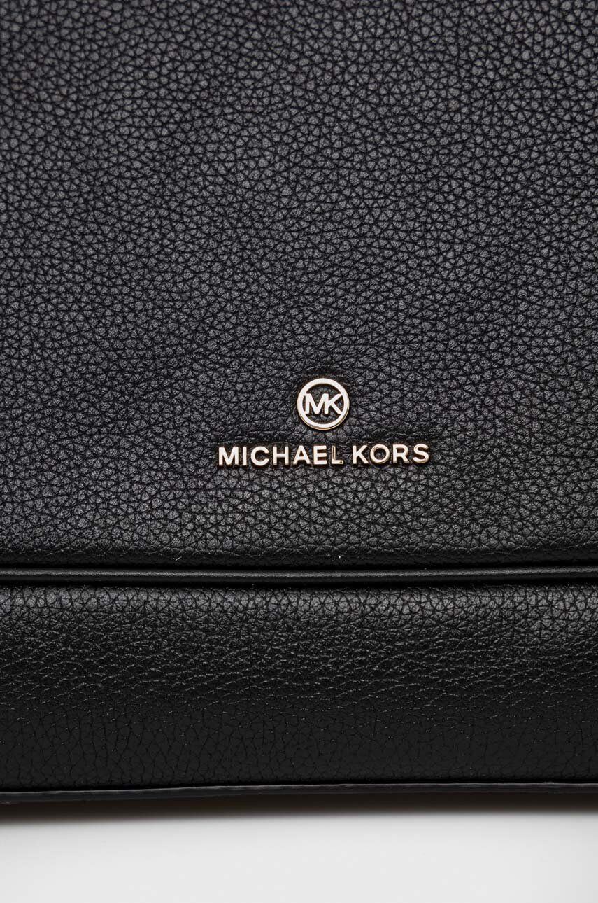 MICHAEL Michael Kors Kožená kabelka černá barva - Pepit.cz