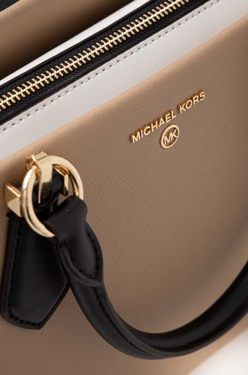 MICHAEL Michael Kors Kožená kabelka béžová barva - Pepit.cz