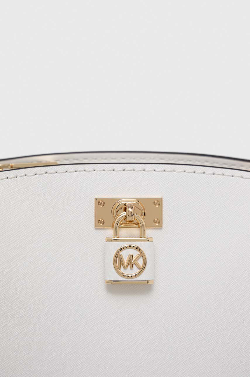 MICHAEL Michael Kors Kožená kabelka bílá barva - Pepit.cz