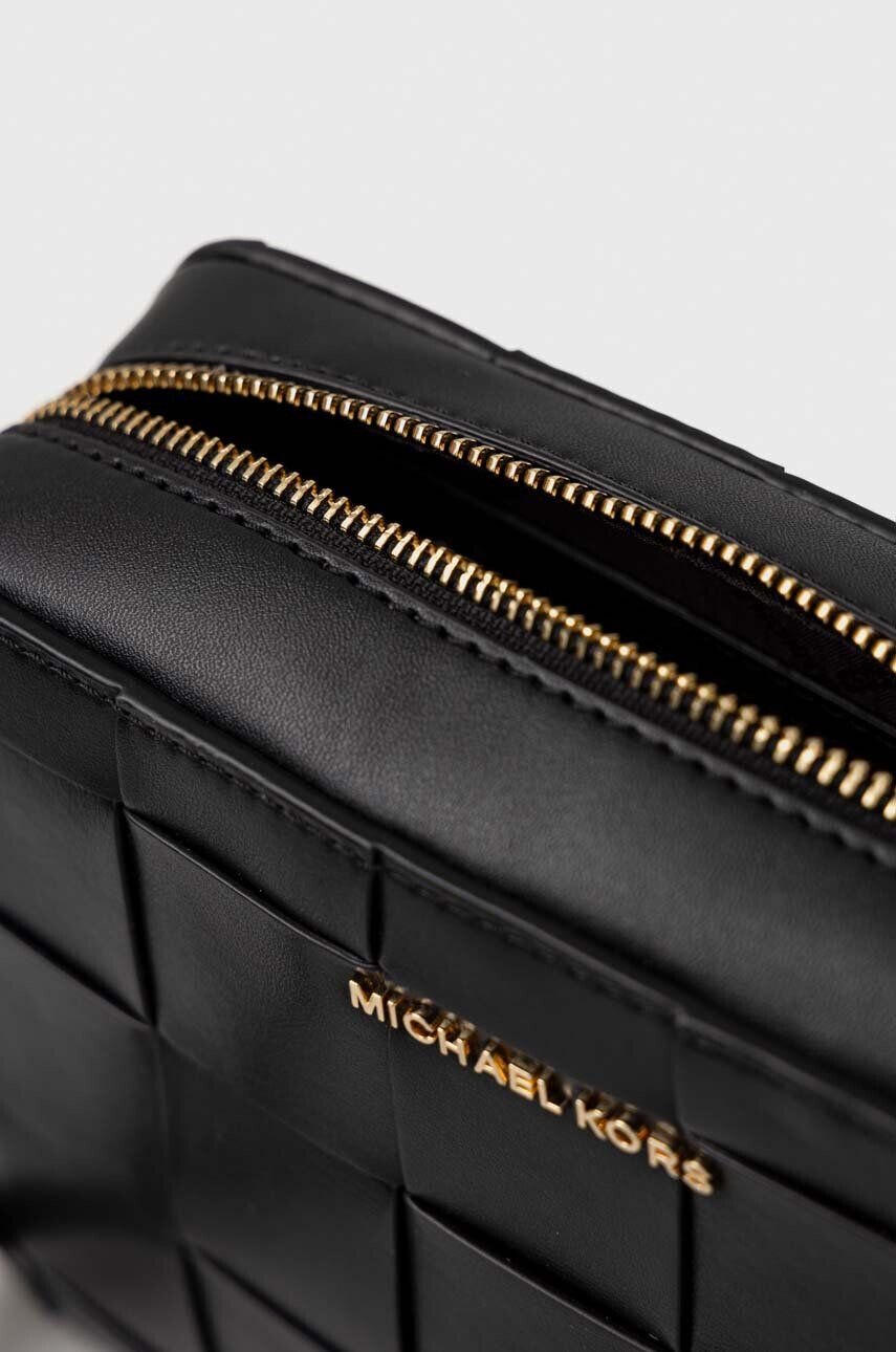 MICHAEL Michael Kors Kožená kabelka černá barva - Pepit.cz