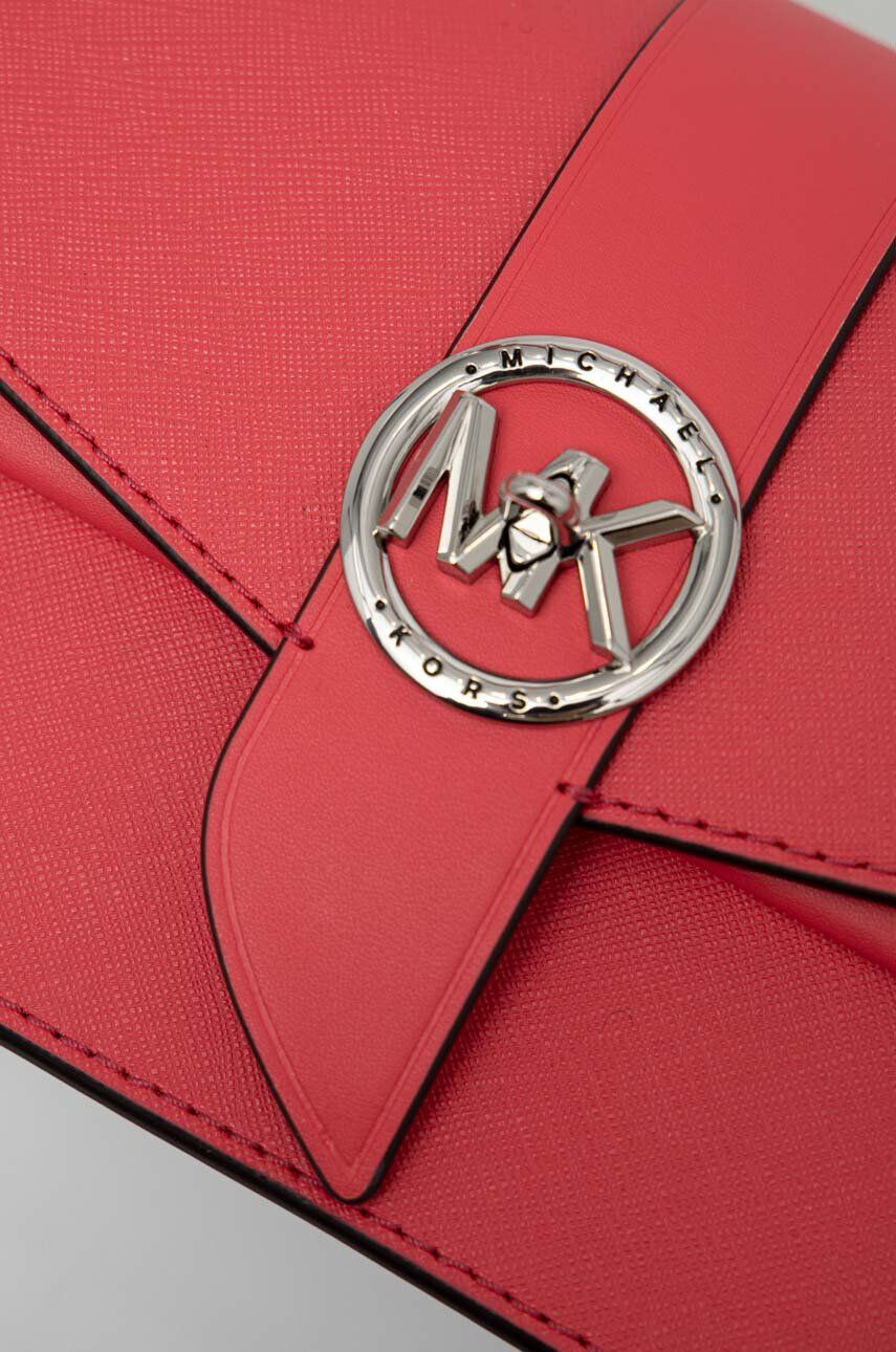 MICHAEL Michael Kors Kožená kabelka růžová barva - Pepit.cz