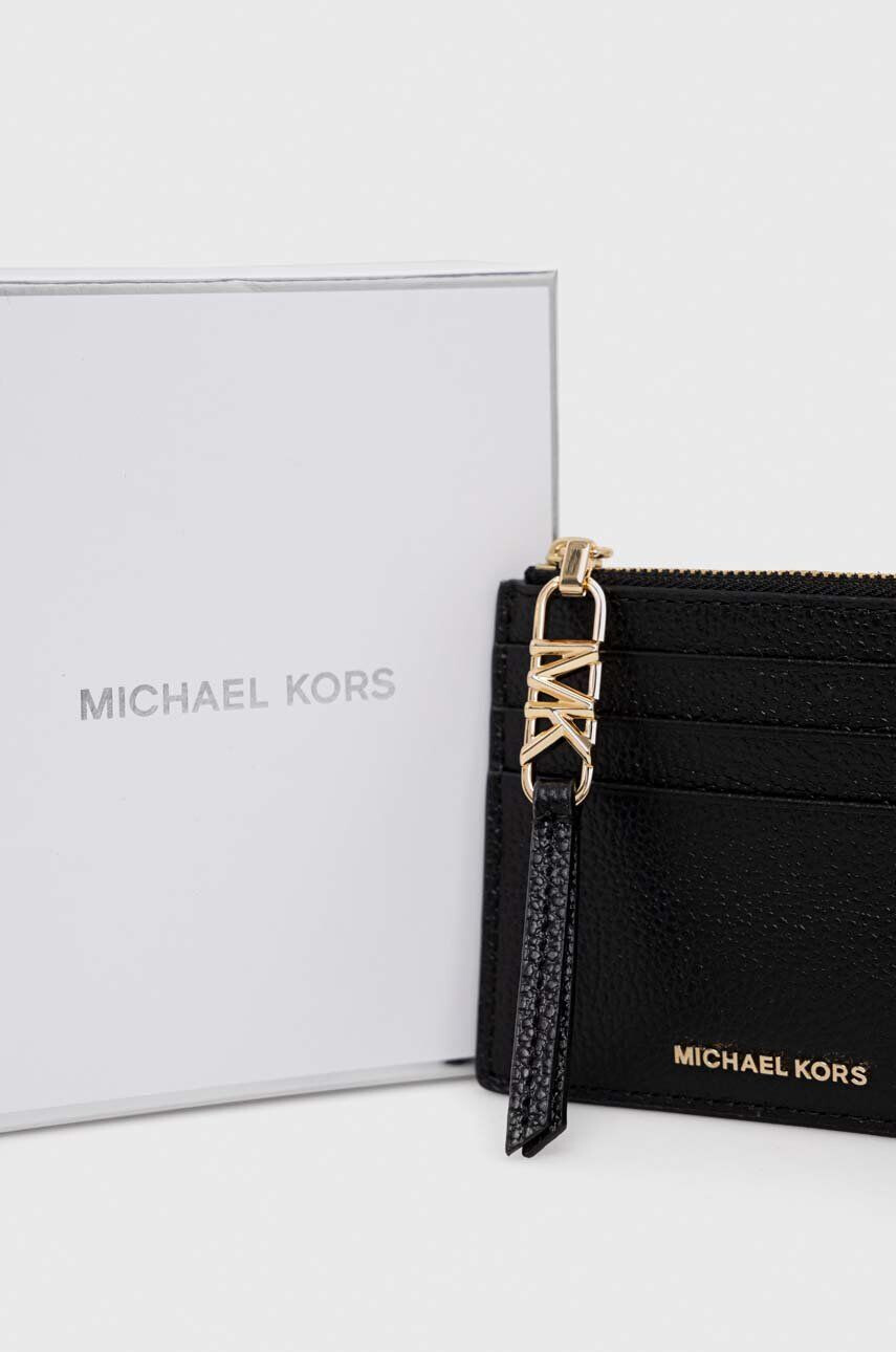 MICHAEL Michael Kors Kožená peněženka černá barva - Pepit.cz