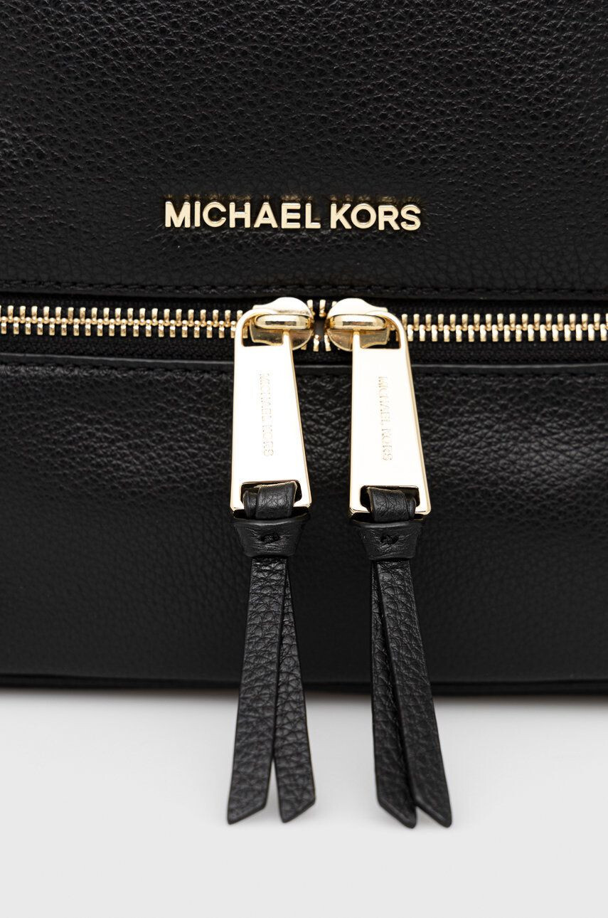 MICHAEL Michael Kors Kožený batoh dámský černá barva malý hladký - Pepit.cz