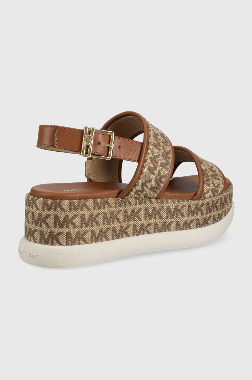 MICHAEL Michael Kors Sandály Presley Platform Sandal dámské hnědá barva na platformě - Pepit.cz