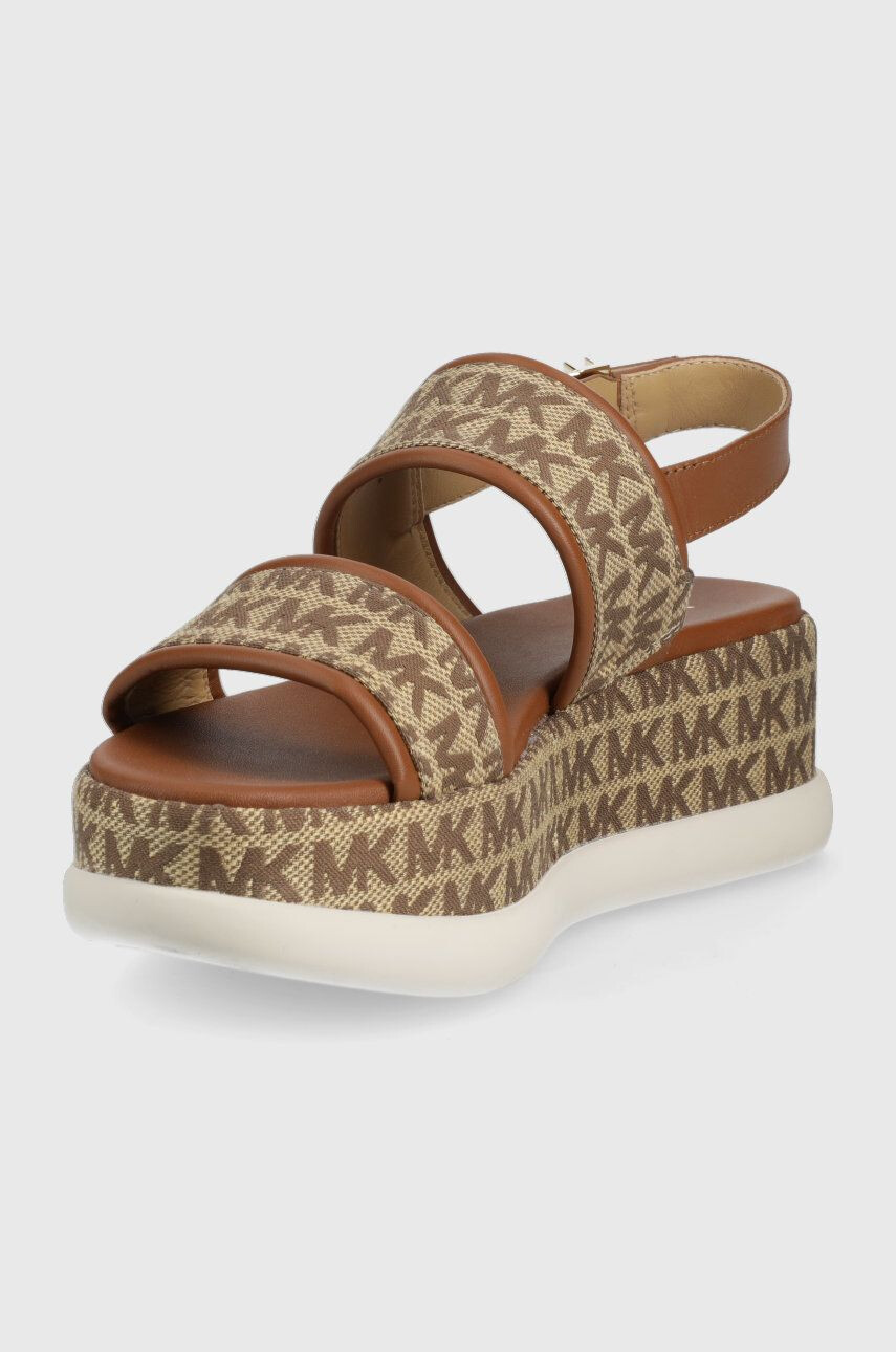 MICHAEL Michael Kors Sandály Presley Platform Sandal dámské hnědá barva na platformě - Pepit.cz