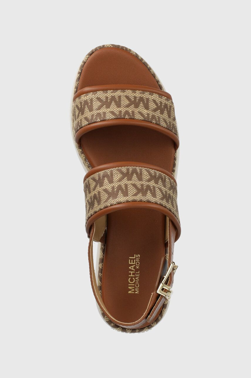 MICHAEL Michael Kors Sandály Presley Platform Sandal dámské hnědá barva na platformě - Pepit.cz