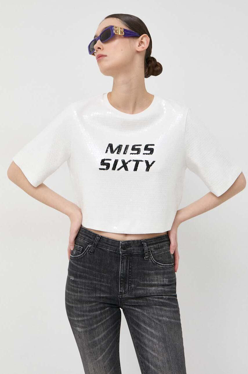 Miss Sixty Tričko bílá barva - Pepit.cz