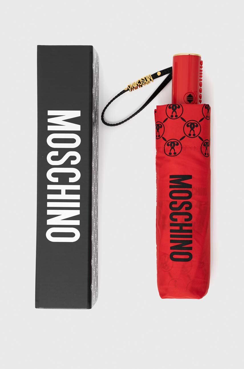 Moschino Deštník červená barva - Pepit.cz