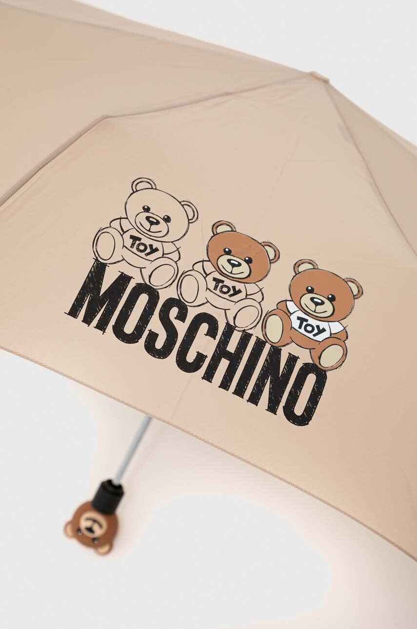 Moschino Deštník béžová barva - Pepit.cz