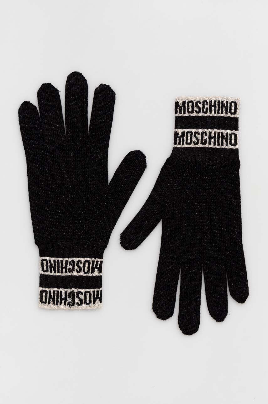 Moschino Rukavice dámské béžová barva - Pepit.cz