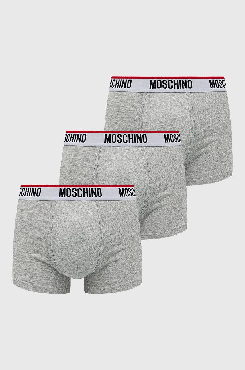 Moschino Underwear Boxerky pánské šedá barva - Pepit.cz