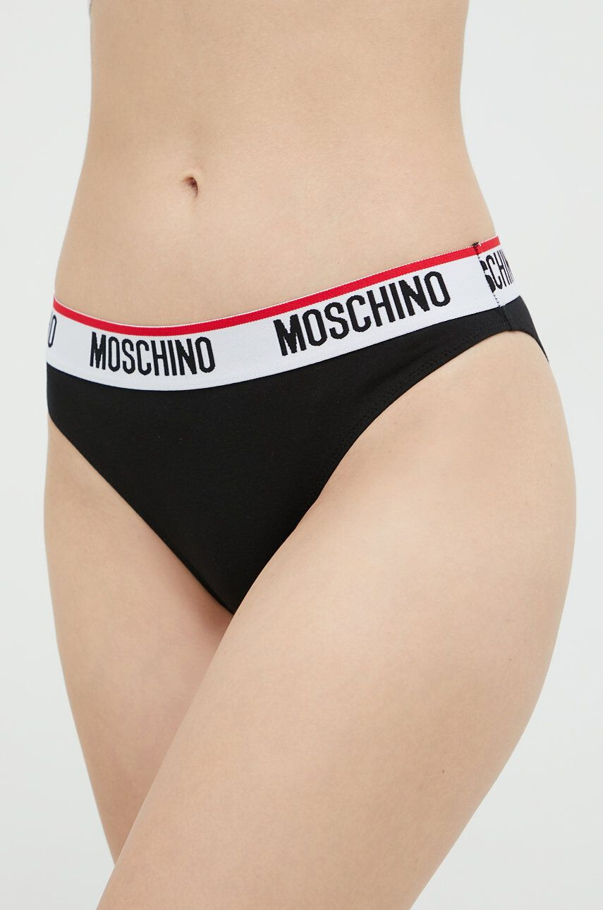 Moschino Underwear Kalhotky 2-pack černá barva - Pepit.cz