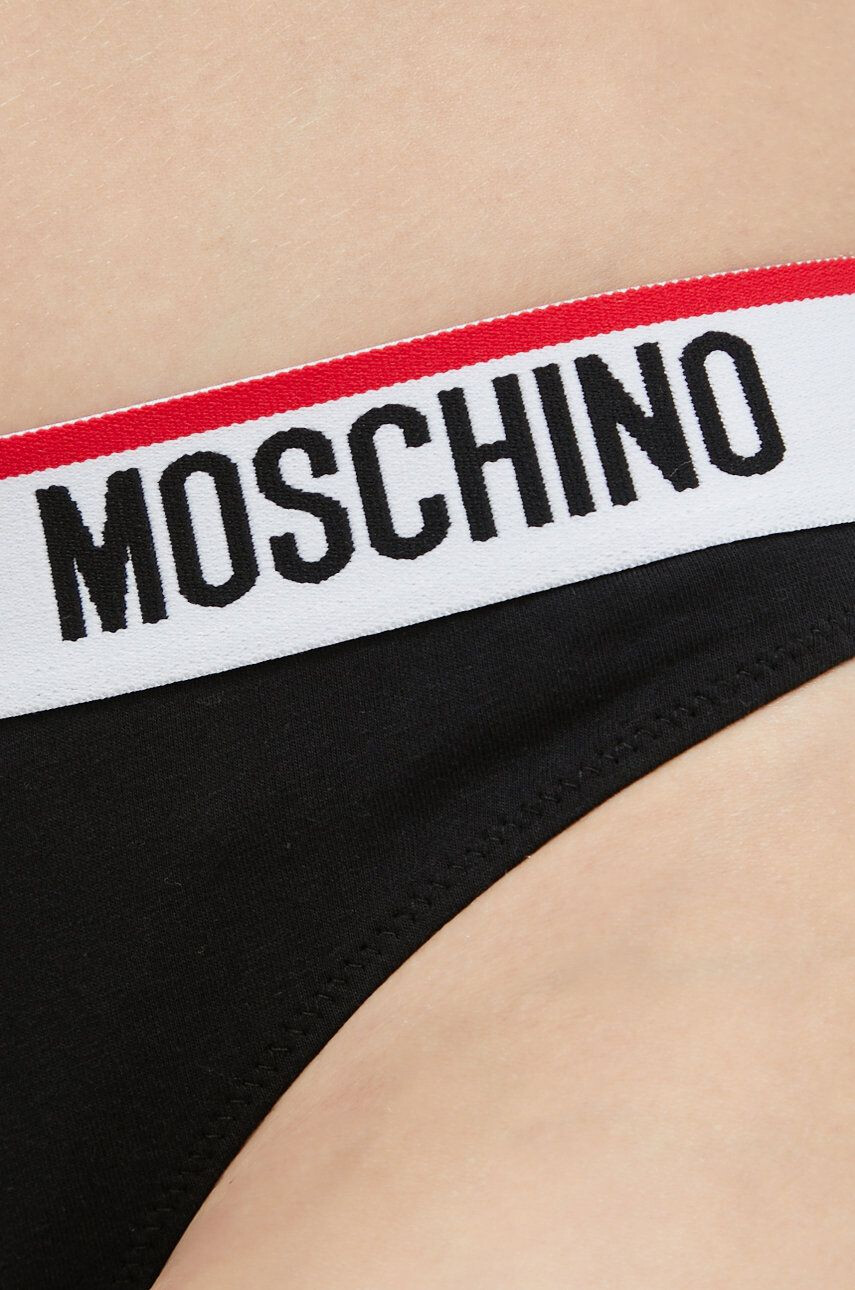 Moschino Underwear Kalhotky 2-pack černá barva - Pepit.cz