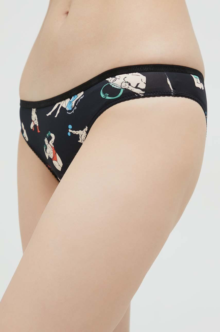 Moschino Underwear Kalhotky brazilky 3-pack černá barva - Pepit.cz