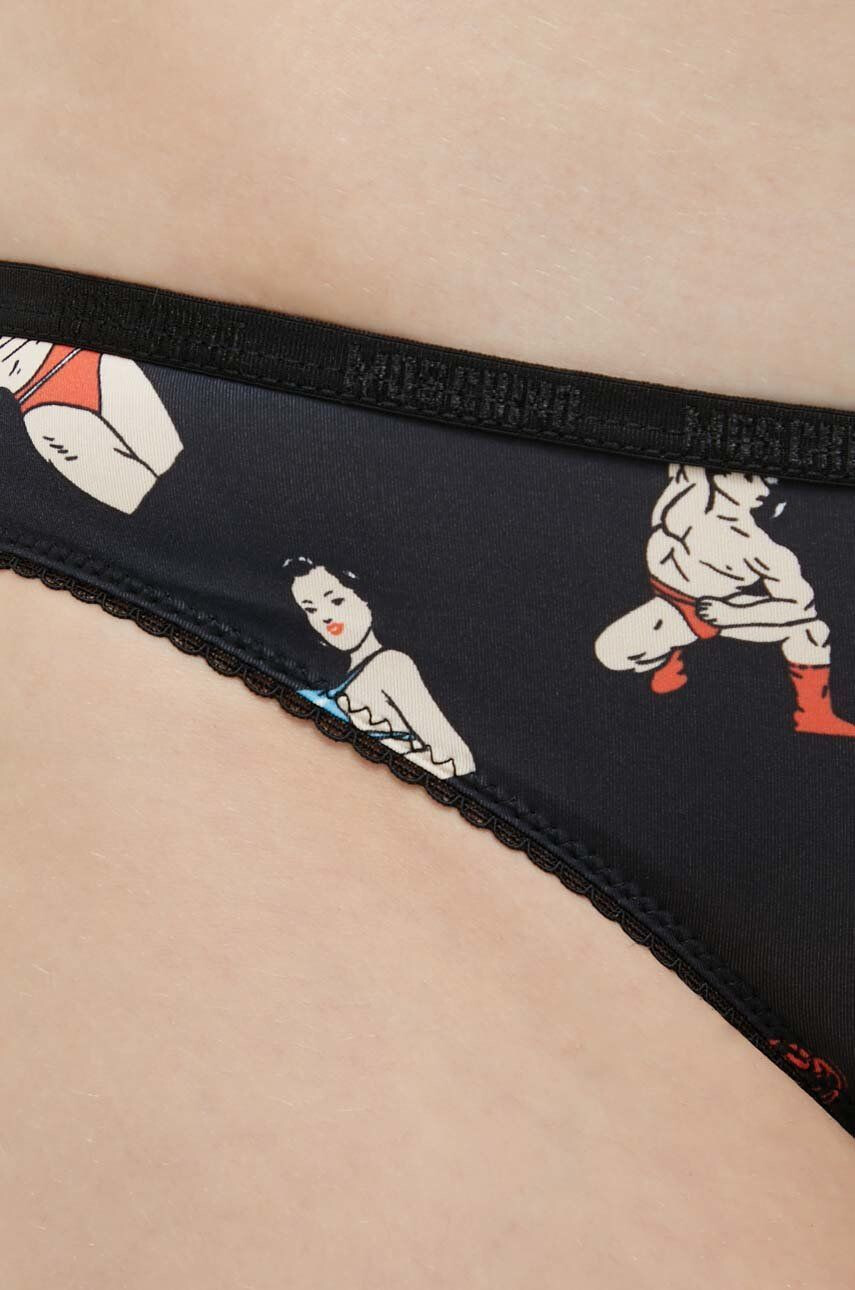 Moschino Underwear Kalhotky brazilky 3-pack černá barva - Pepit.cz