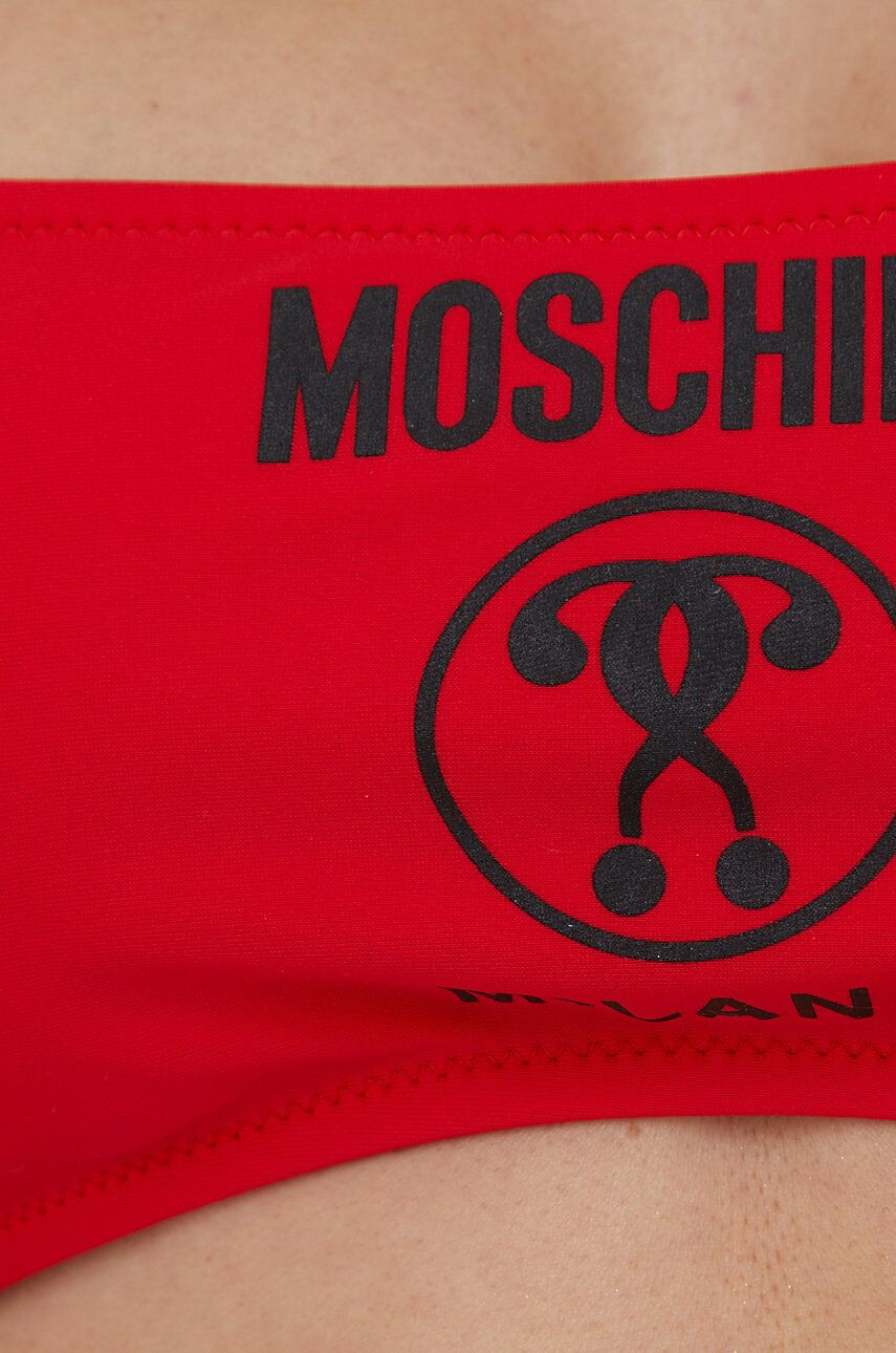 Moschino Underwear Plavková podprsenka červená barva měkký košík - Pepit.cz