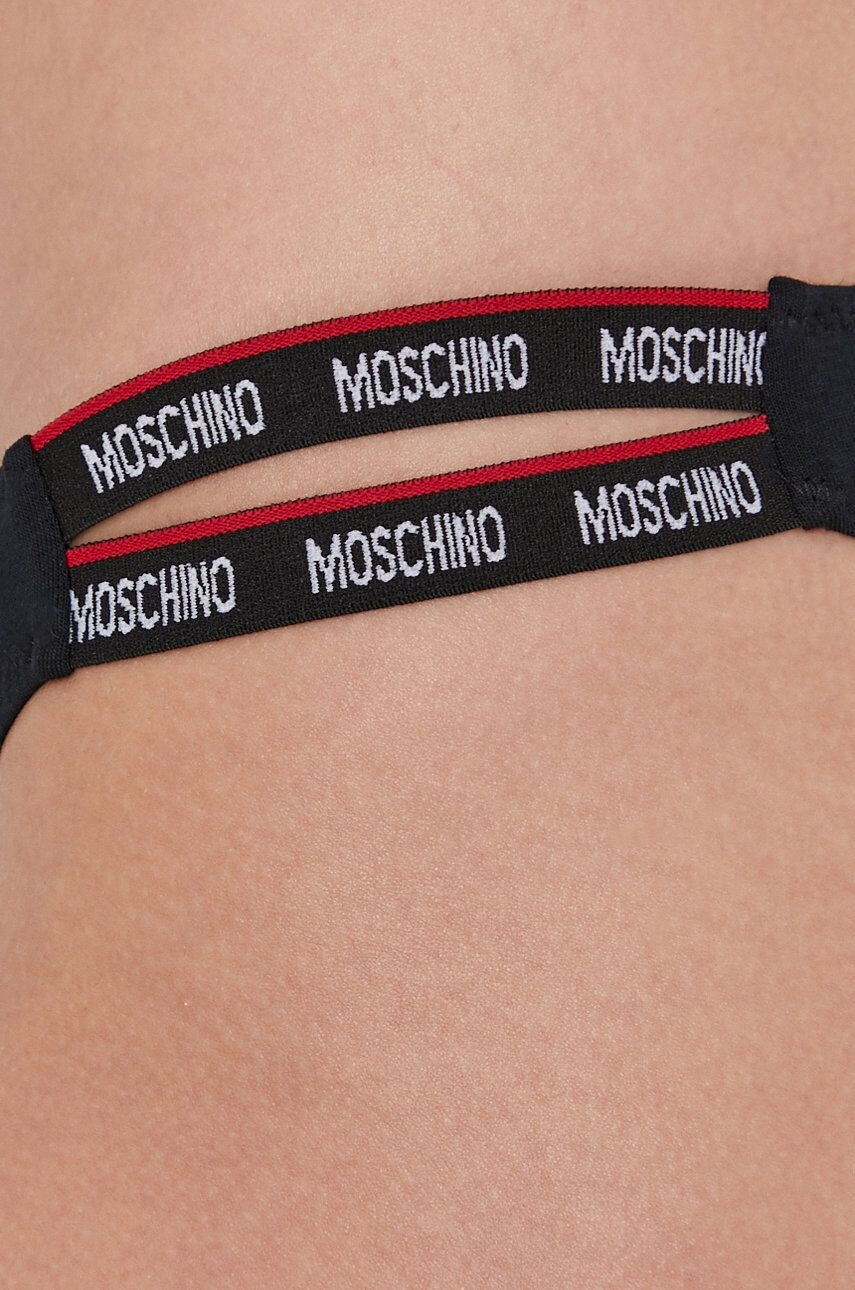 Moschino Underwear Sportovní podprsenka černá barva - Pepit.cz