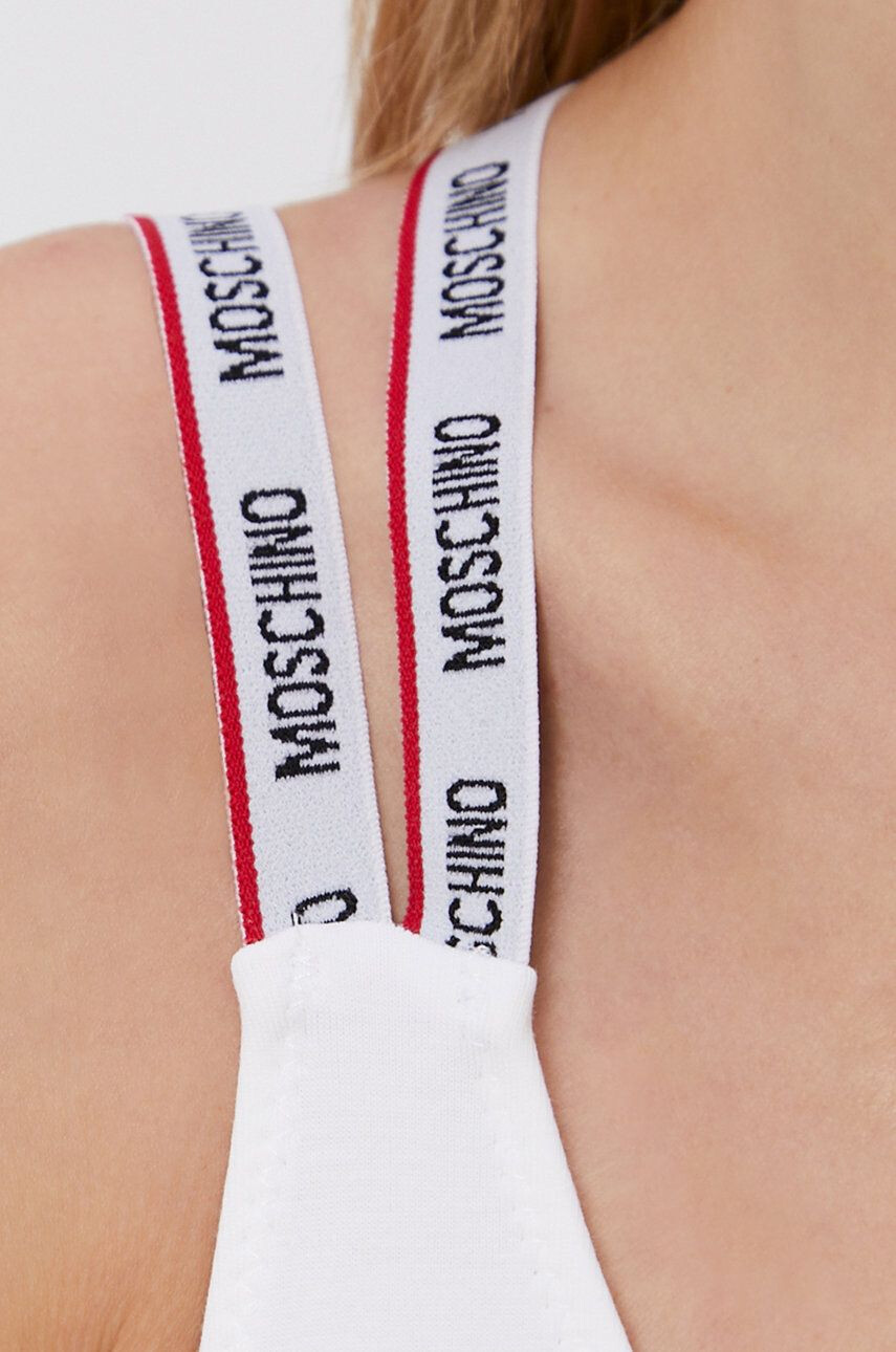 Moschino Underwear Sportovní podprsenka bílá barva - Pepit.cz