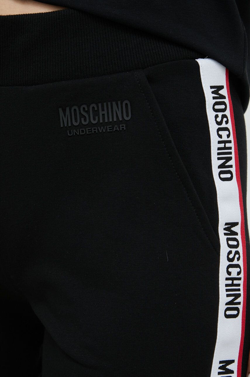 Moschino Underwear Tepláky dámské černá barva hladké - Pepit.cz