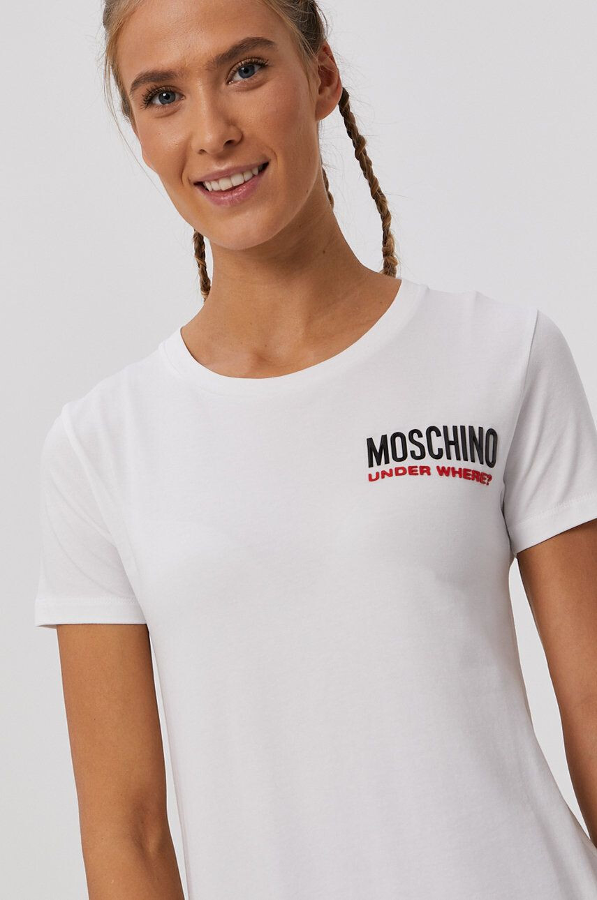 Moschino Underwear Tričko dámské bílá barva - Pepit.cz