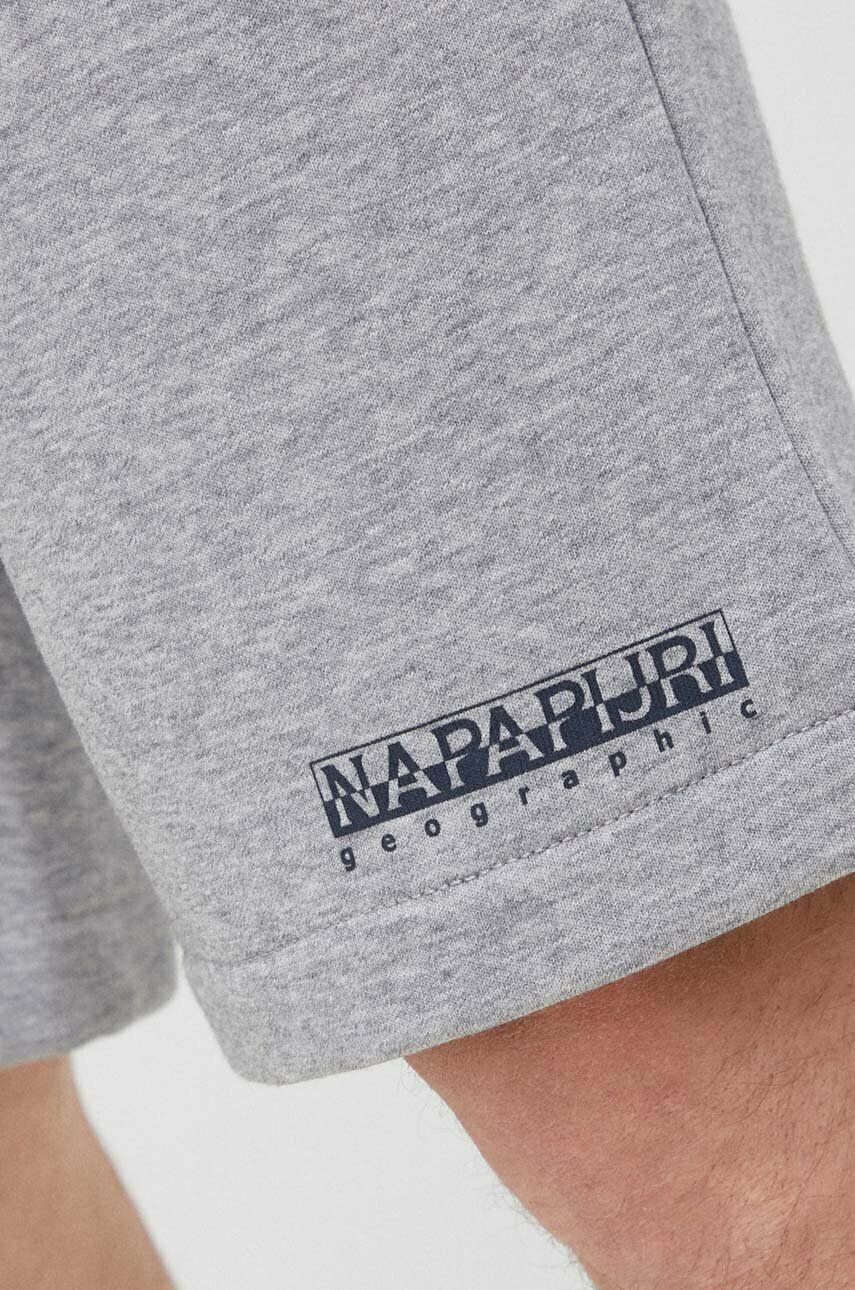 Napapijri Kraťasy dámské černá barva s potiskem medium waist - Pepit.cz