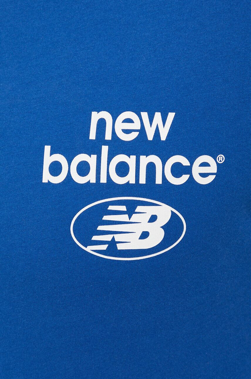 New Balance Bavlněné tričko černá barva MT23567PHM-PHM - Pepit.cz