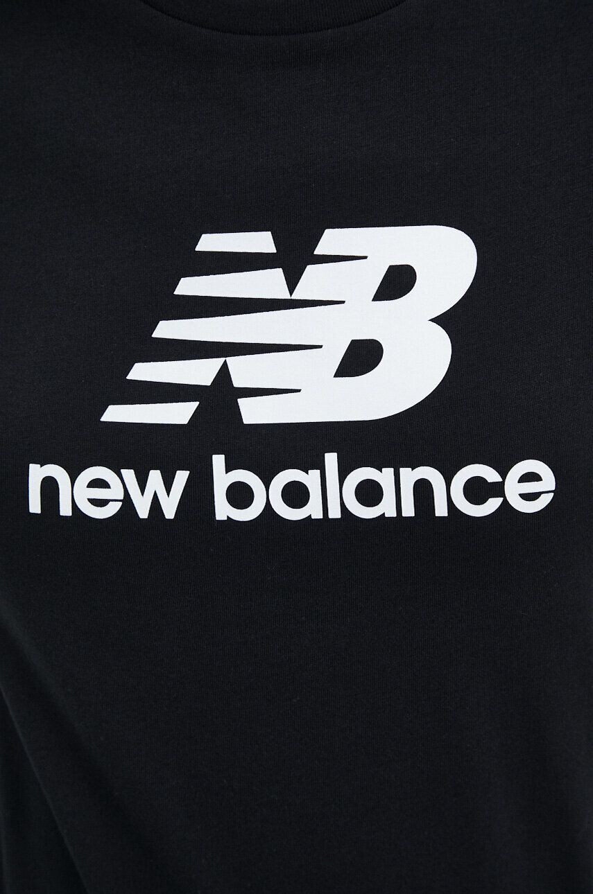 New Balance Bavlněné tričko černá barva WT31546BK-6BK - Pepit.cz