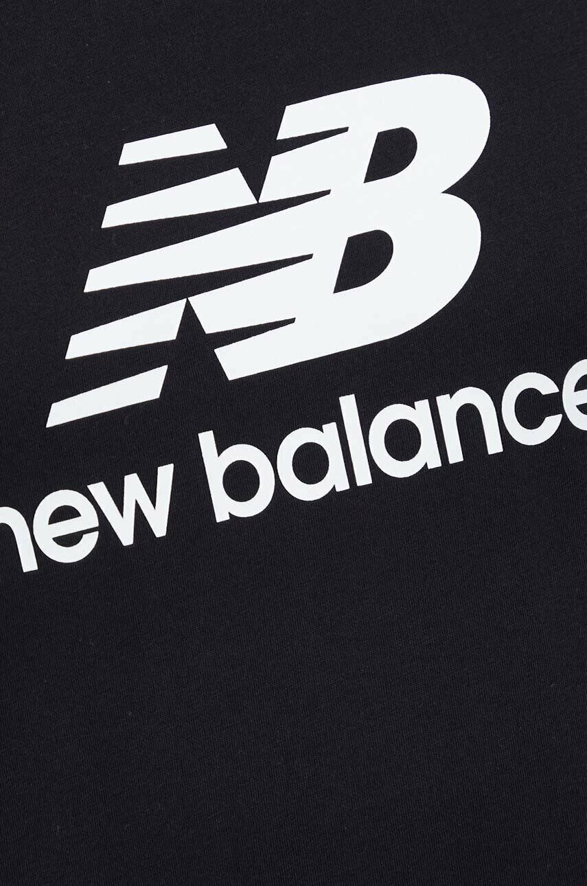 New Balance Bavlněné tričko černá barva MT31541BK-1BK - Pepit.cz