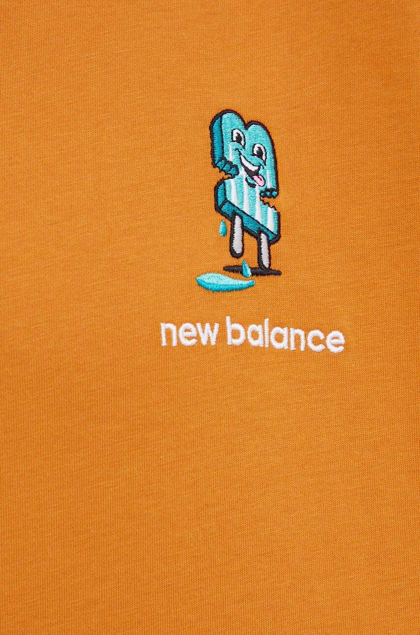 New Balance Bavlněné tričko WT23556LIA-LIA - Pepit.cz