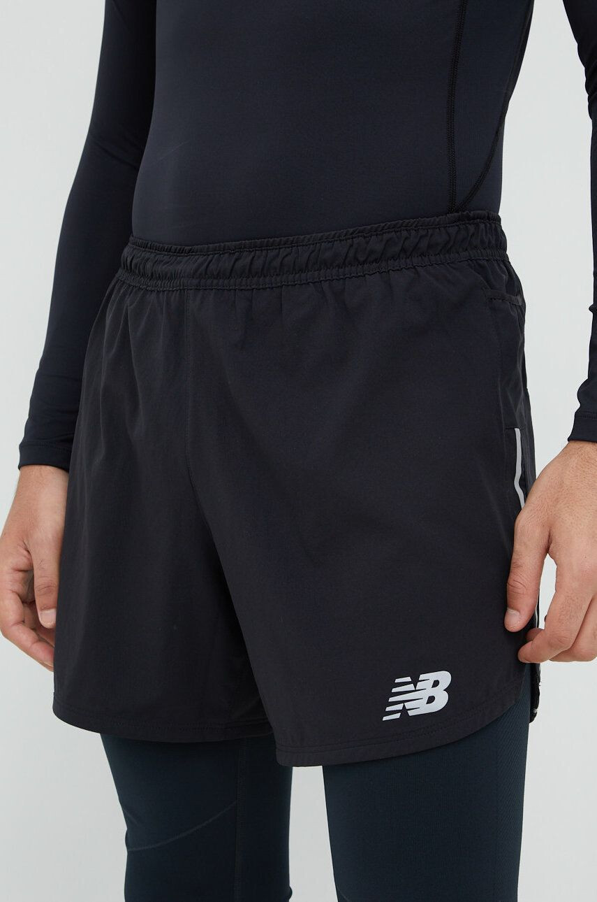 New Balance Běžecké šortky Run For Life černá barva - Pepit.cz