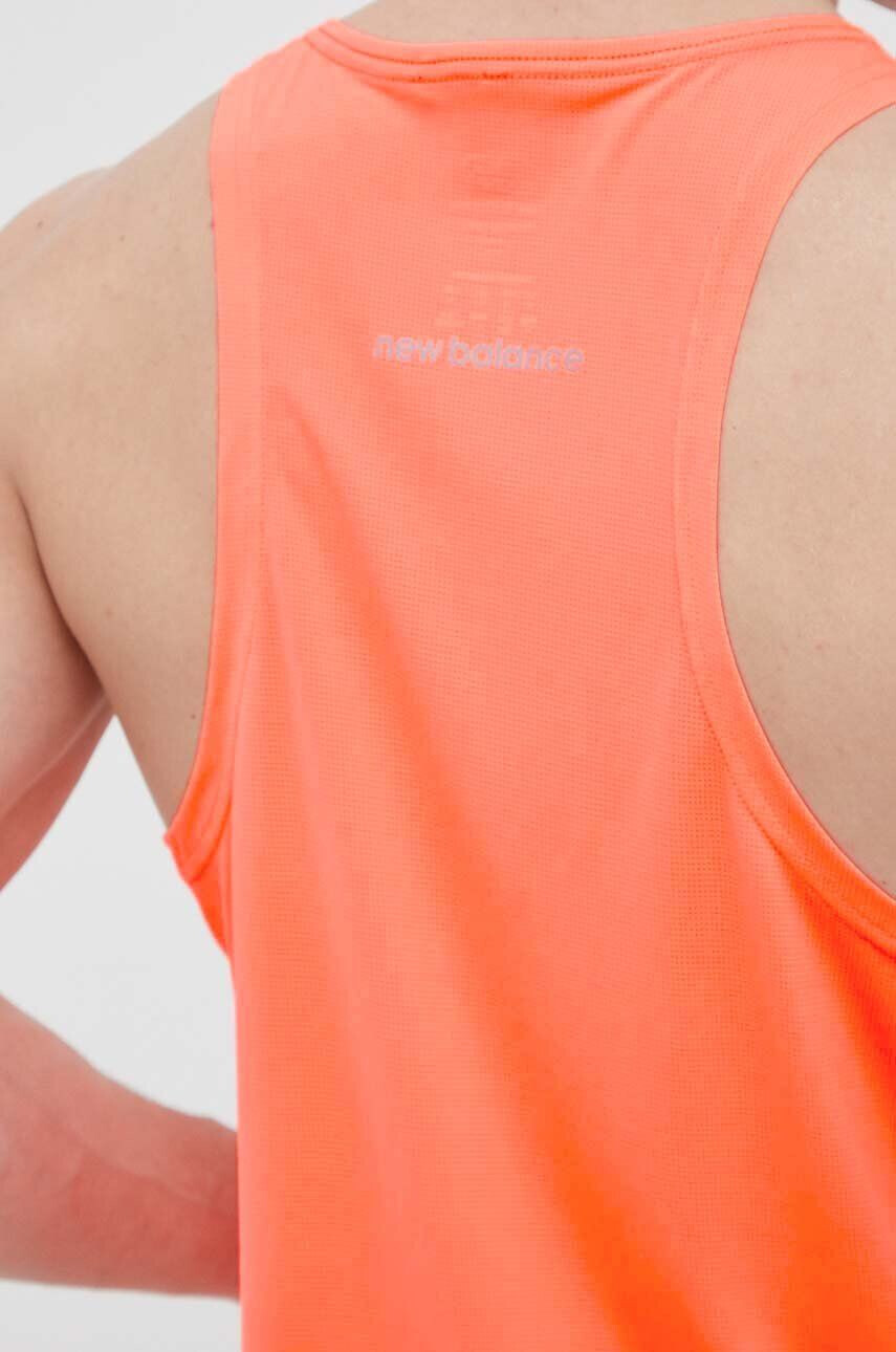 New Balance Běžecké tričko Accelerate Singlet oranžová barva - Pepit.cz