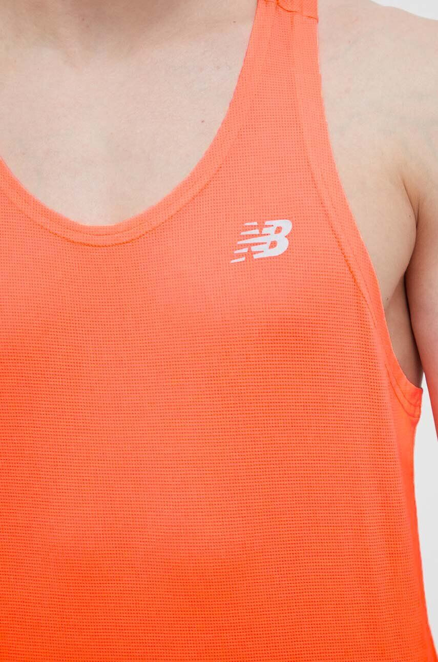 New Balance Běžecké tričko Accelerate Singlet oranžová barva - Pepit.cz