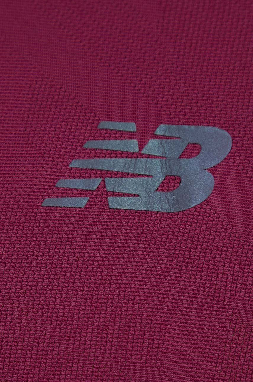 New Balance Běžecké tričko Q Speed vínová barva - Pepit.cz