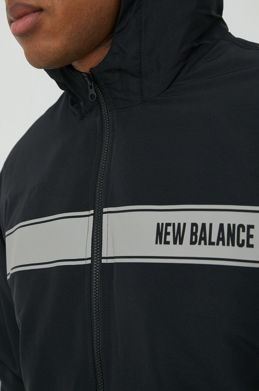 New Balance Bunda pánská černá barva přechodná - Pepit.cz