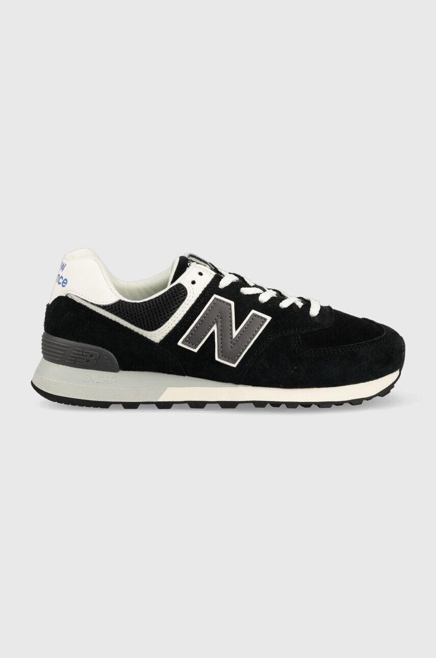 New Balance Kožené sneakers boty U574bk2 černá barva U574BK2-BK2 - Pepit.cz