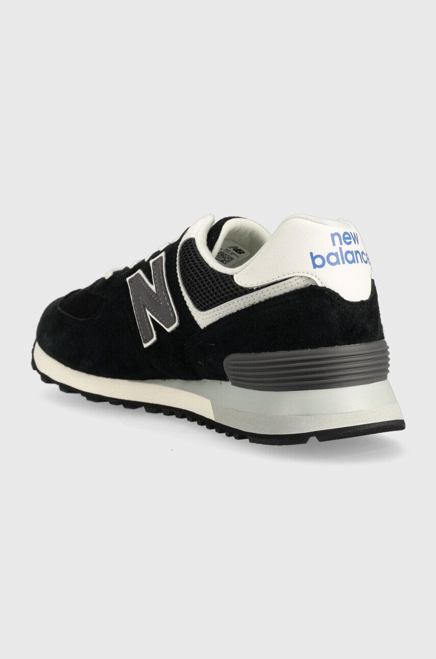 New Balance Kožené sneakers boty U574bk2 černá barva U574BK2-BK2 - Pepit.cz