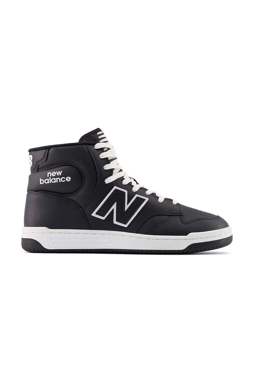 New Balance Kožené sneakers boty BB480COB černá barva - Pepit.cz