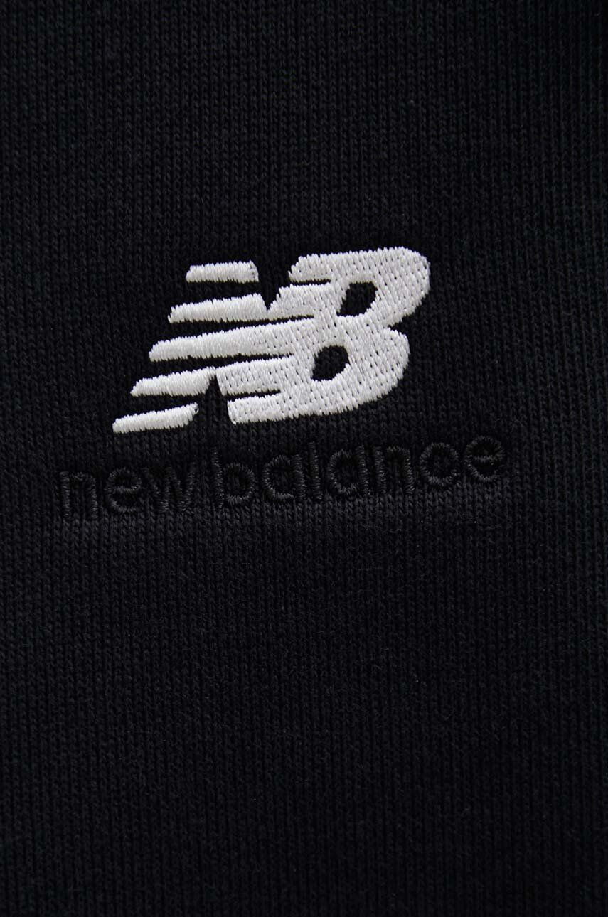 New Balance Tepláky Athletics Remastered černá barva hladké MP31503BK-3BK - Pepit.cz