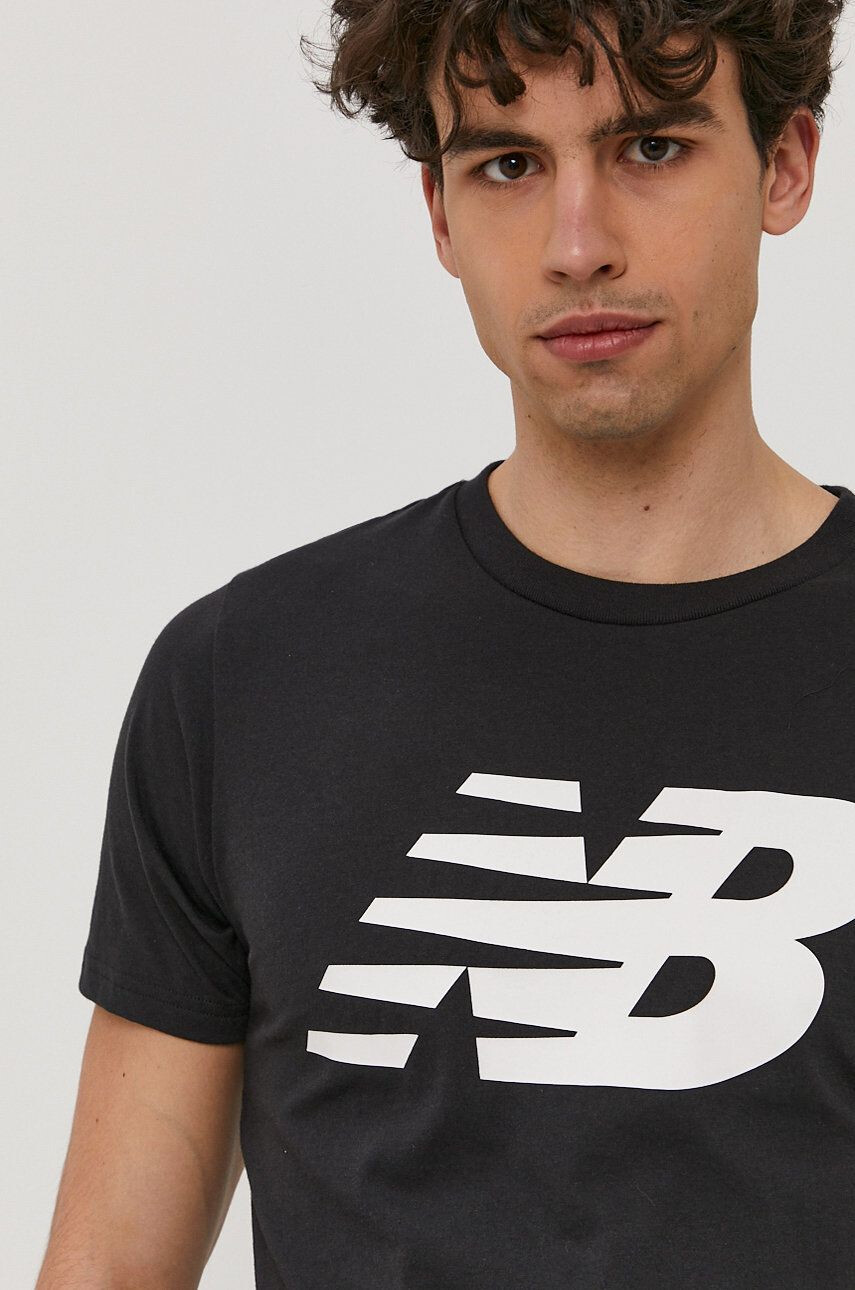 New Balance Tričko bílá barva s potiskem - Pepit.cz