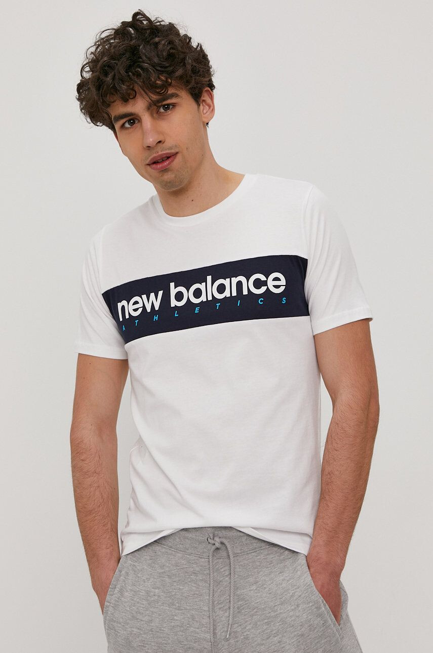 New Balance Tričko fialová barva - Pepit.cz