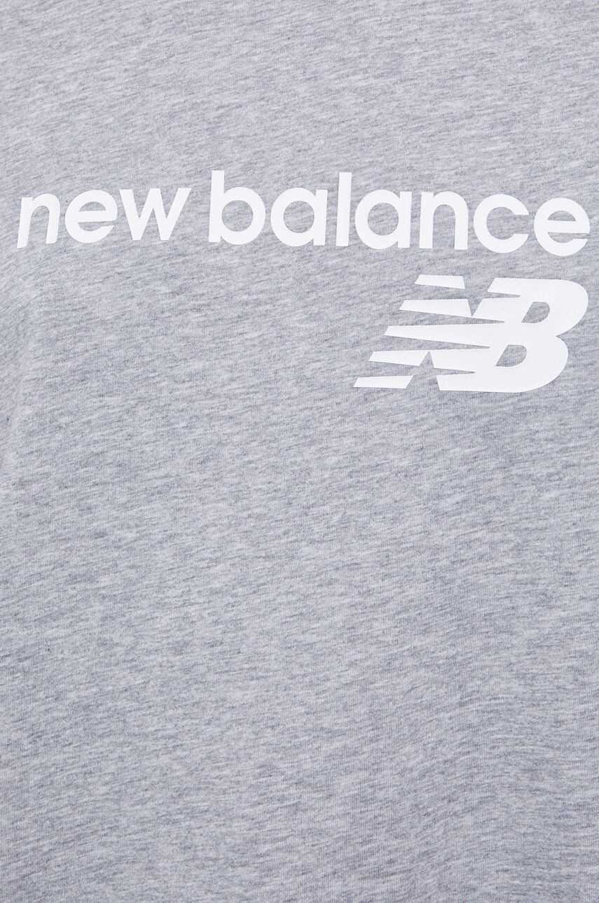 New Balance Tričko WT03805AG dámské šedá barva - Pepit.cz