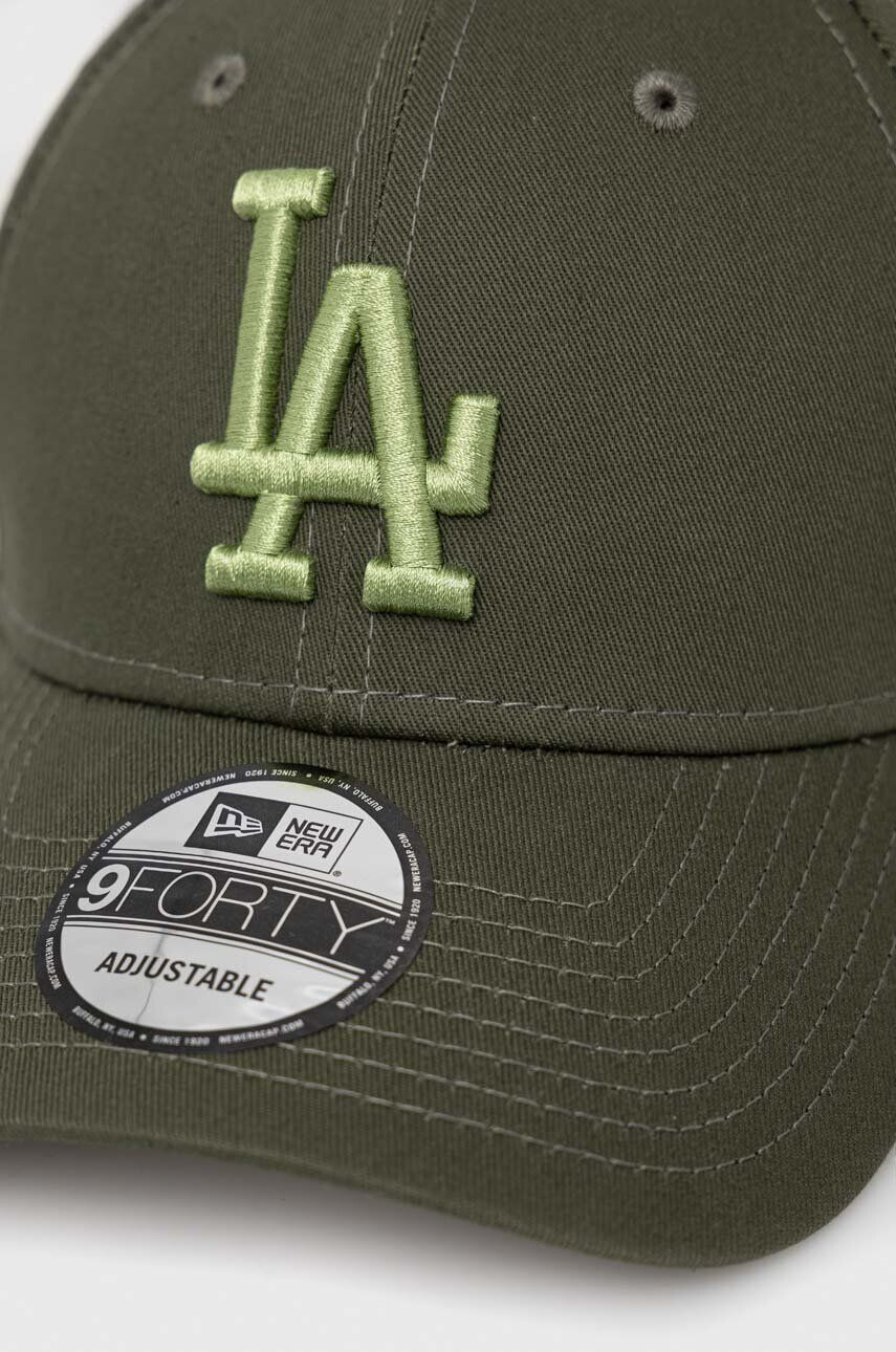 New Era Bavlněná baseballová čepice tmavomodrá barva s aplikací LOS ANGELES DODGERS - Pepit.cz