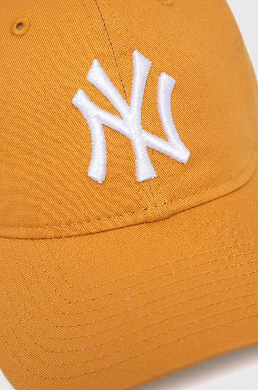 New Era Bavlněná baseballová čepice oranžová barva s aplikací NEW YORK YANKEES - Pepit.cz