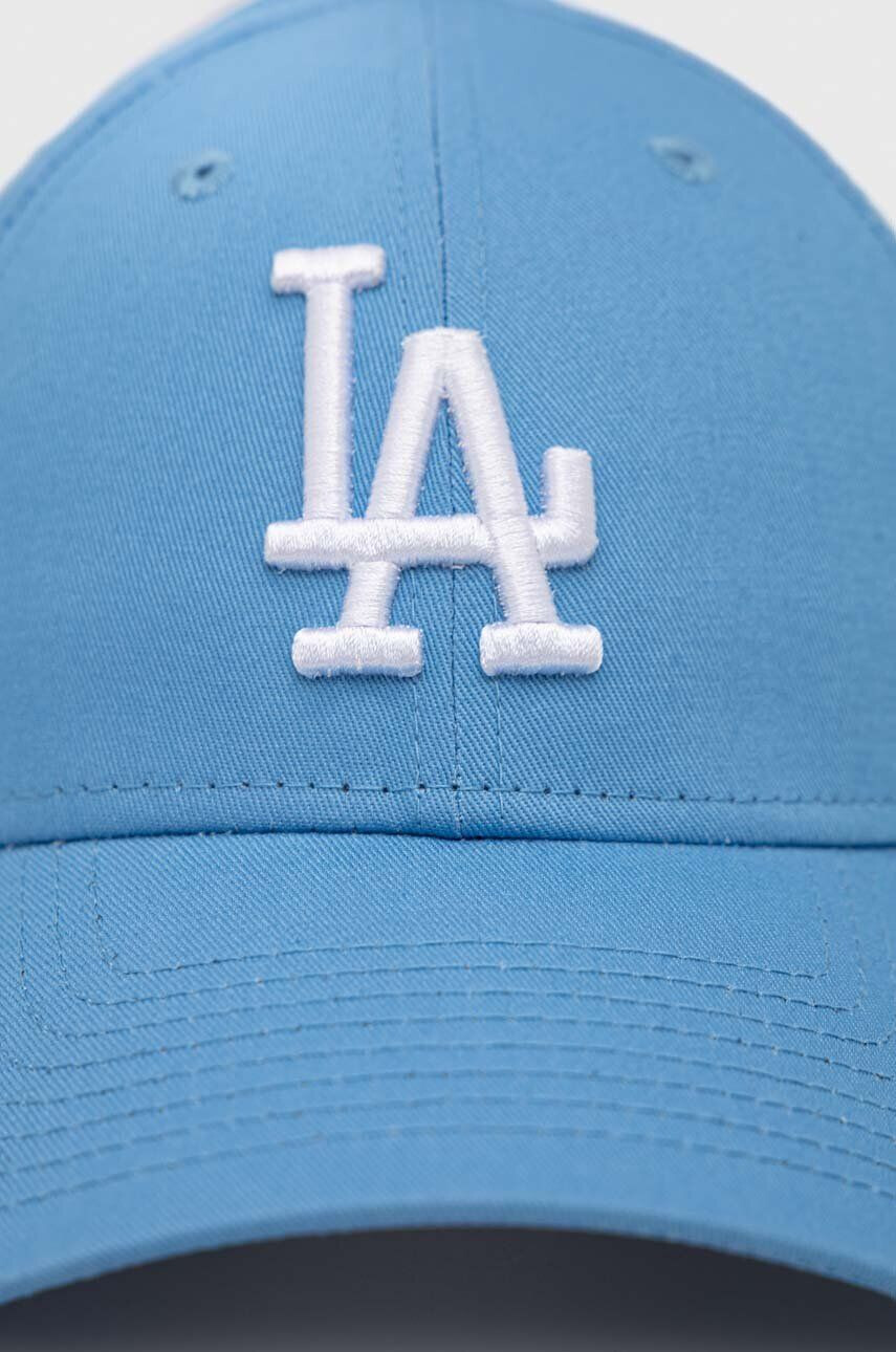 New Era Bavlněná baseballová čepice zelená barva s aplikací LOS ANGELES DODGERS - Pepit.cz