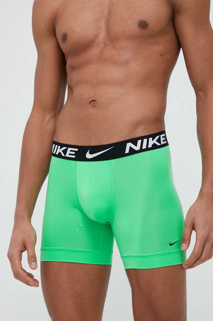 Nike Boxerky 3-pack pánské zelená barva - Pepit.cz