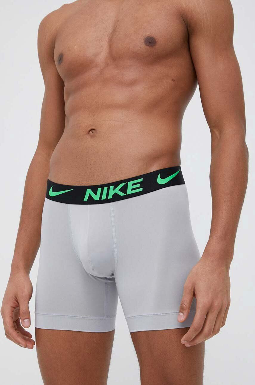 Nike Boxerky 3-pack pánské zelená barva - Pepit.cz