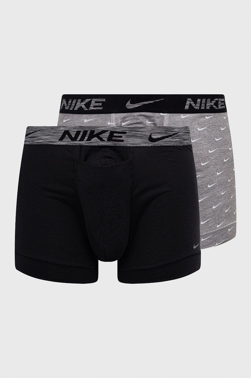 Nike Boxerky (2-pak) pánské šedá barva - Pepit.cz